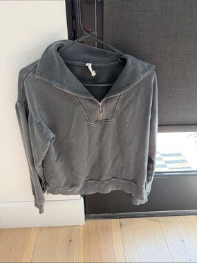 Daily Practice Quarter-Zip Pullover Sweatshirt - Charcoal Small